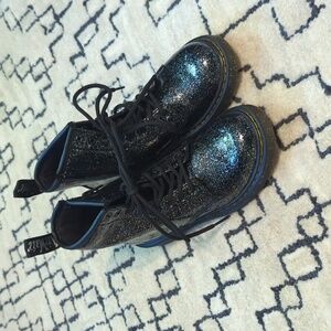 Doc Marten combat boots sparkly